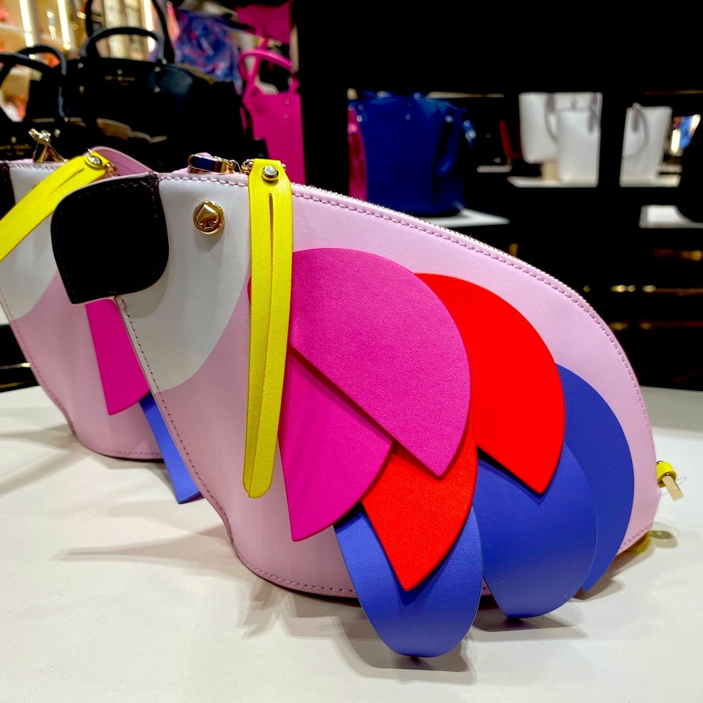 KATE SPADE PARROT CROSSBODY FLOCK PARTY MLTI